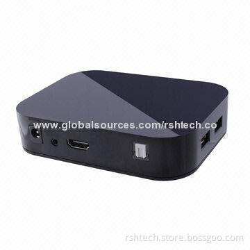 Android Smart TV Box Full HD Media Player, Supports Up to 1,080-pixel HDMI Output